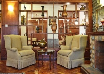 One of the cozy lounges