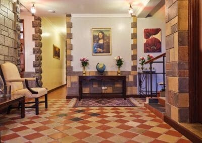 The Mansion reception area